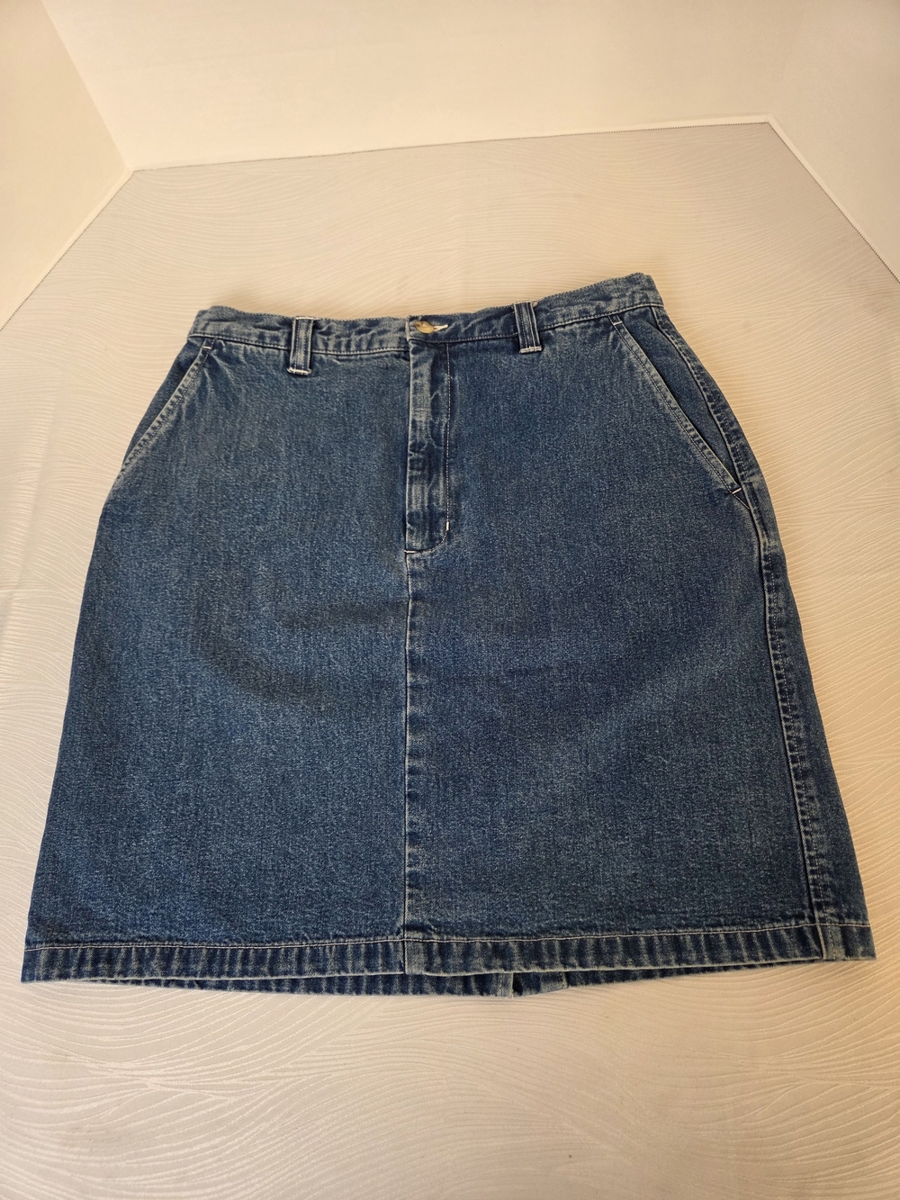 Eddie Bauer Dark Blue Denim Mini Skirt